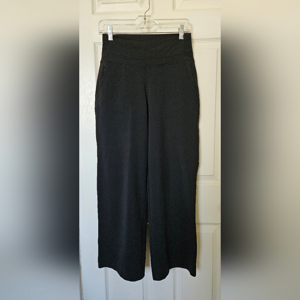 Athleta Venice High Rise Wide Leg Pant Black XSP
